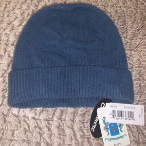 Portolano Ribbed-Cuff Cashmere Beanie Palace Blue